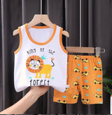 Kids' Summer Cotton 2-Piece Vest Set