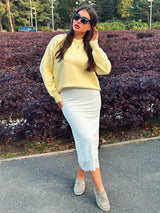 Elegant Lace Maxi Skirt – Women's Floral Pencil Skirt