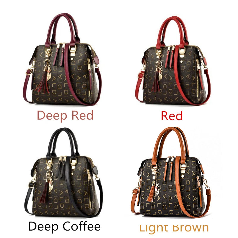 Elegant Tassel PU Leather Tote
