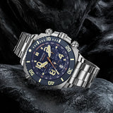 FeelNever Sport Automatic Movement Quartz Watch Stainless Steel Sapphire Crystal Watches Men 500M Waterproof Clocks Reloj Hombre