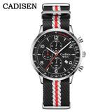 CADISEN New Chronograph Men's Quartz Watch Top Luxury Watches For Men MIYOTA 0S10 AR Mirror Waterproof Canvas Men's Wristwatch