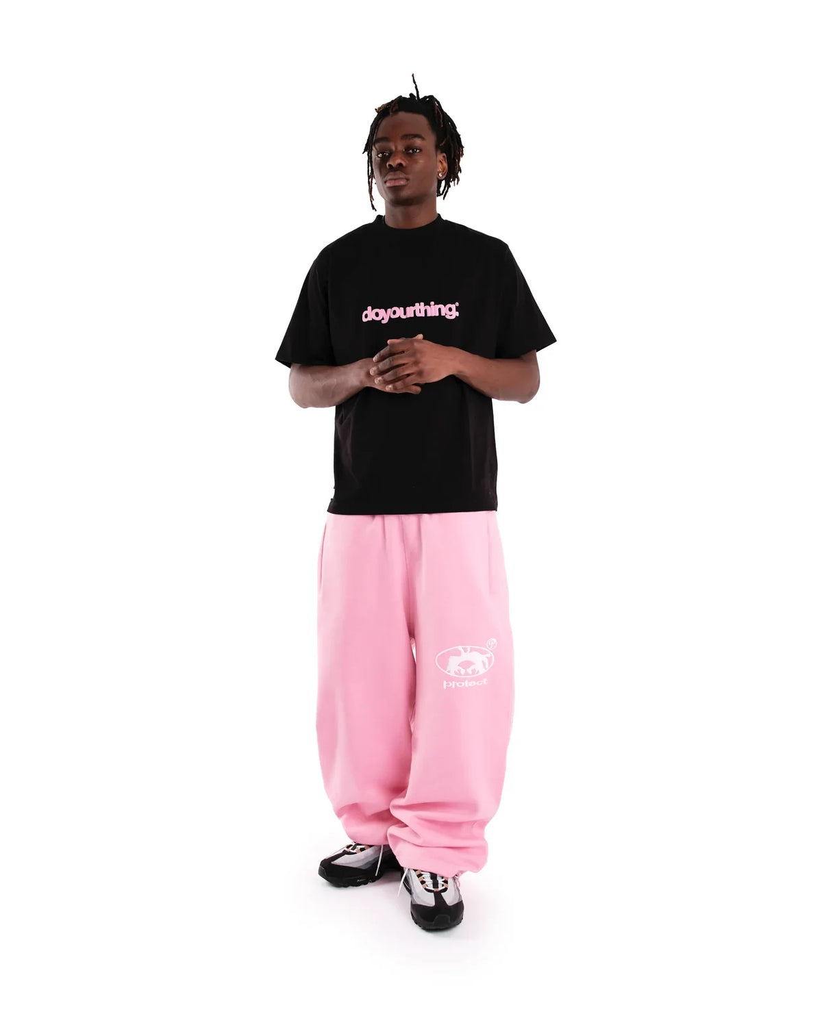 Men's Y2K Embroidered Wide-Leg Pants