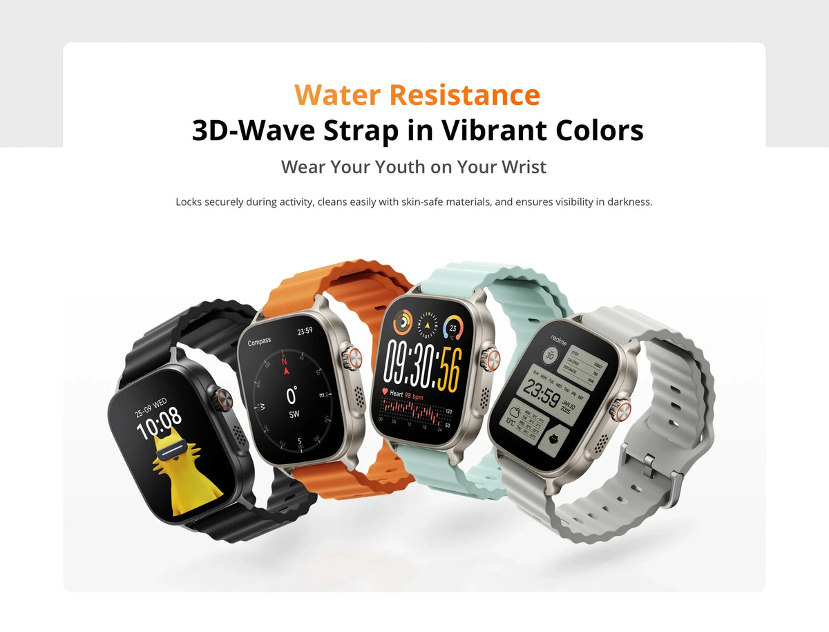 realme Watch 5 – 1.97" AMOLED GPS Smart Watch, 14-Day Battery