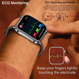 2026Hot AI-GPT Diagosis ECG Health SmartWatch Blood Pressure Lipid Uric Acid 650nm Dual-Probelaser Heart Analysis Smart bracelet