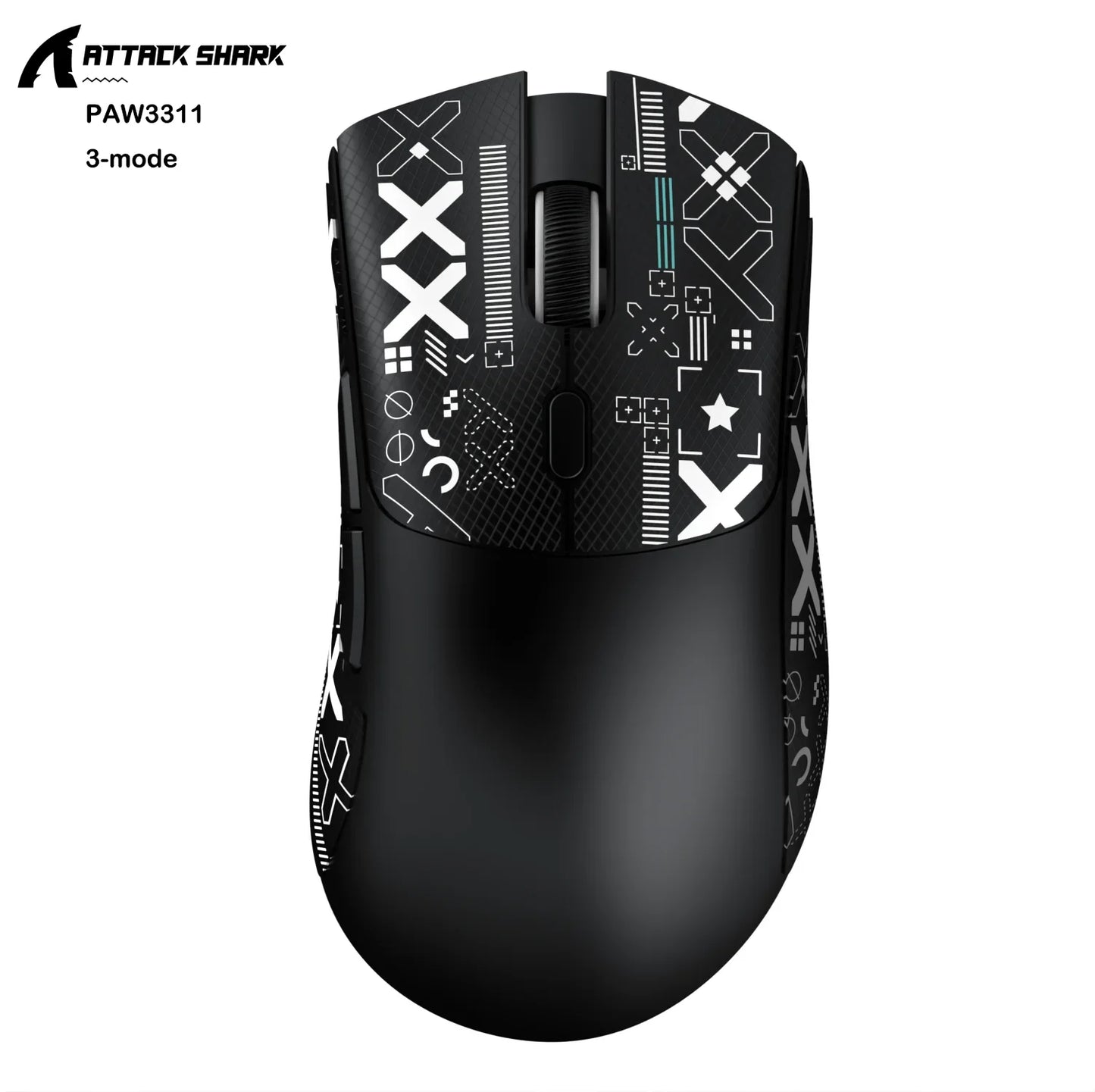 Attack Shark R1 X11 Wireless Bluetooth Gaming Mouse, PAW3311, Tri-Mode Connectivity, 59g Lightweight, for PC, Laptop & Mac