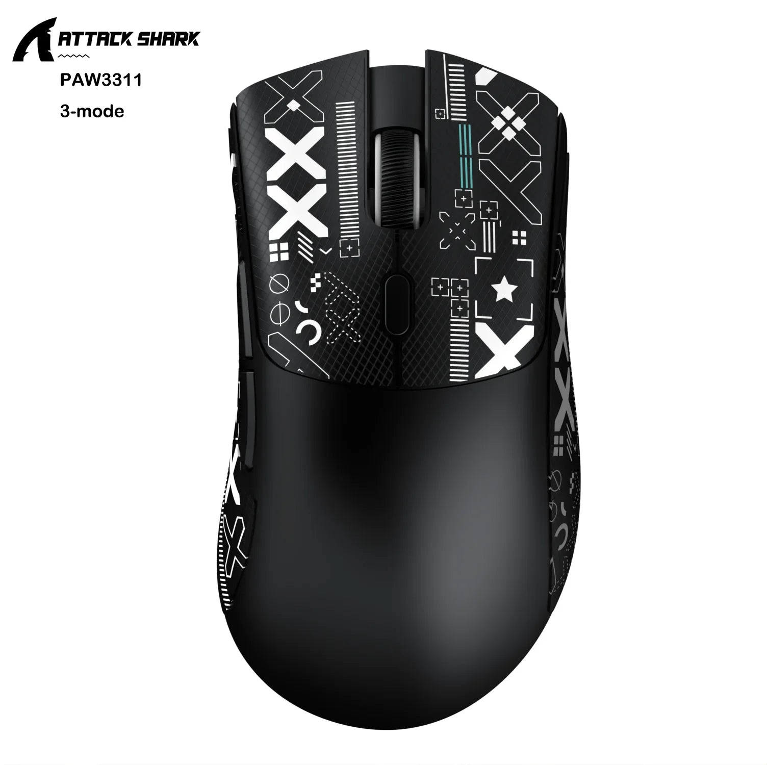 Attack Shark R1 X11 Wireless Bluetooth Gaming Mouse, PAW3311, Tri-Mode Connectivity, 59g Lightweight, for PC, Laptop & Mac