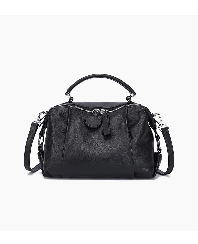 Women Natural Cow Genuine Leather Shoulder Bags Women Cowhide Bag Lady Soft Design Female Luxury Handbag for Ladies High Quality