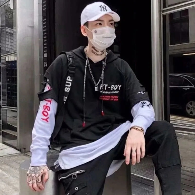 Men’s Y2K Hip Hop Anime Hoodie