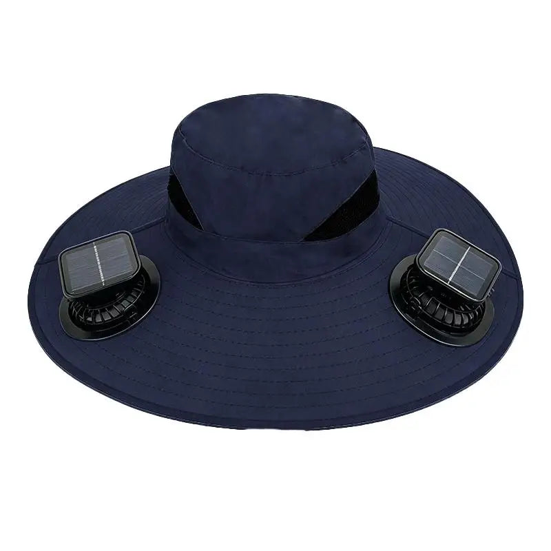 Solar-Powered Cooling Bucket Hat | UPF 50+ Wide Brim