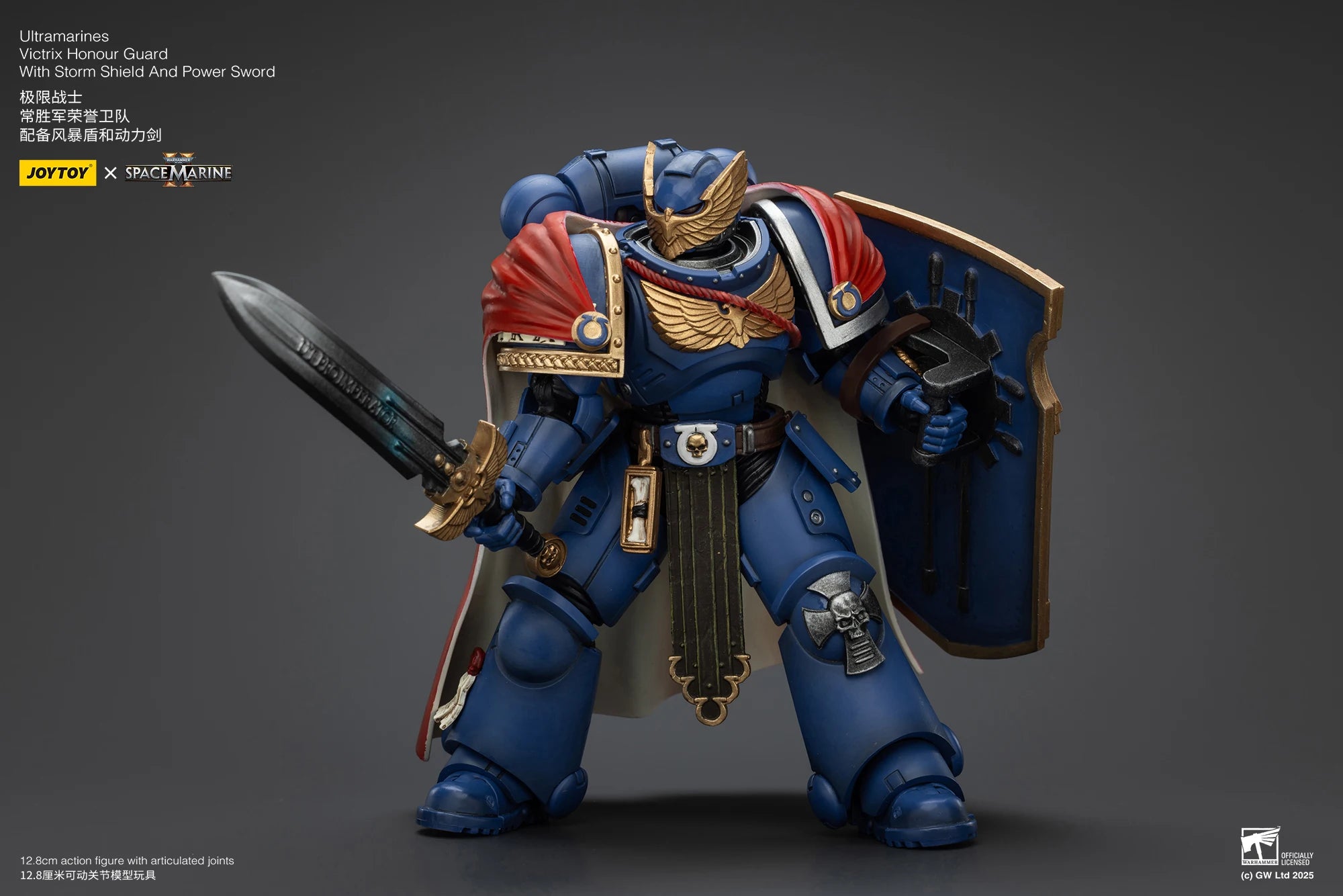 JOYTOY Warhammer 40k 1/18 Action Figures Ultramarines Marneus Calgar, Chapter Master Ultramarines Victrix Honour Guard