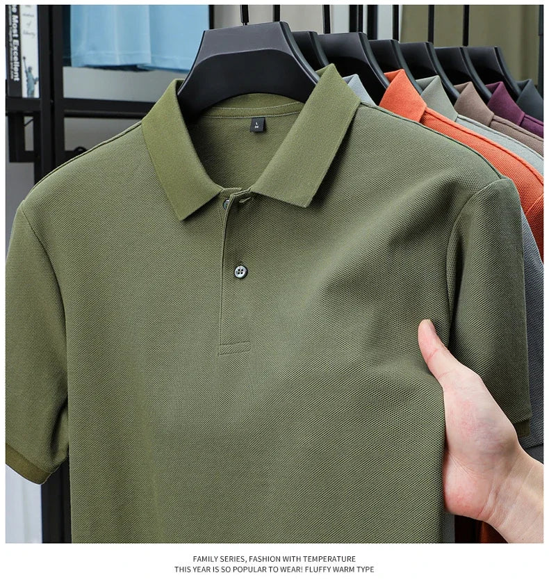 Men's Premium Cotton Polo Shirt – 19 Colors