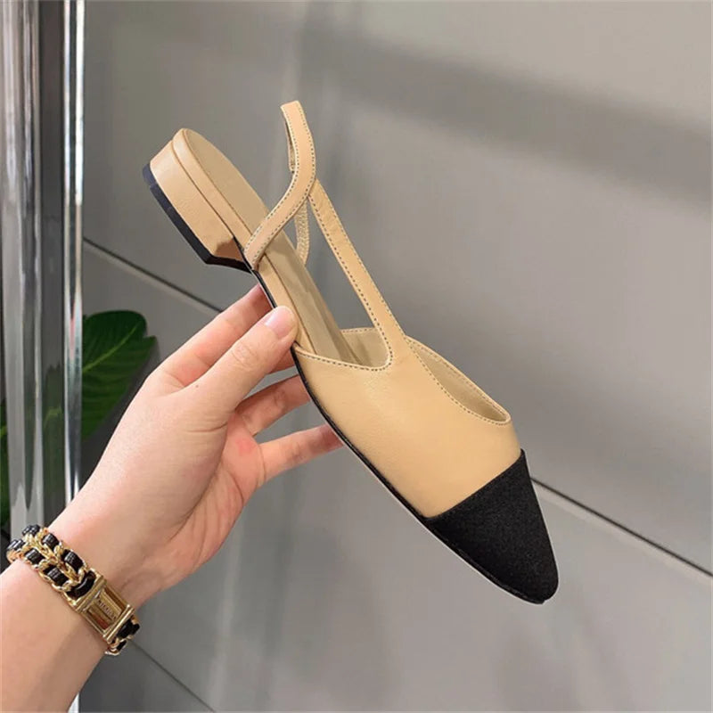 Women's Elegant Flat Sandals | Mixed Color Comfort Shoes