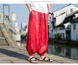 Men’s Ice Silk Dragon Jacquard Bloomers