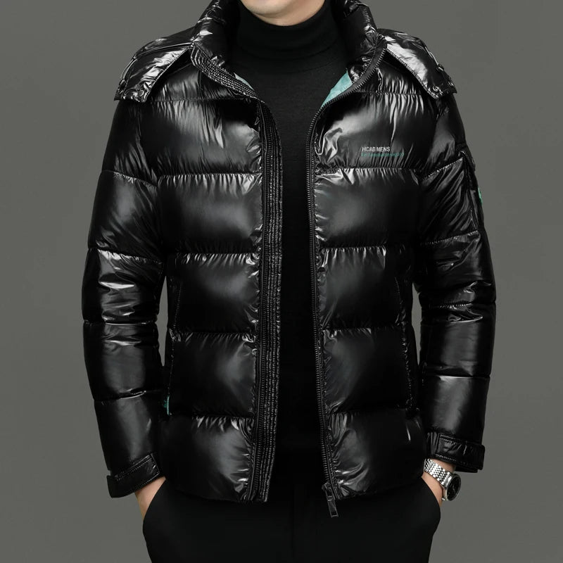 Men's Quilted Hooded Parka – Warm Winter Jacket