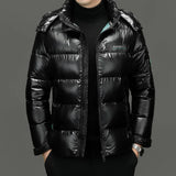 Men's Quilted Hooded Parka – Warm Winter Jacket