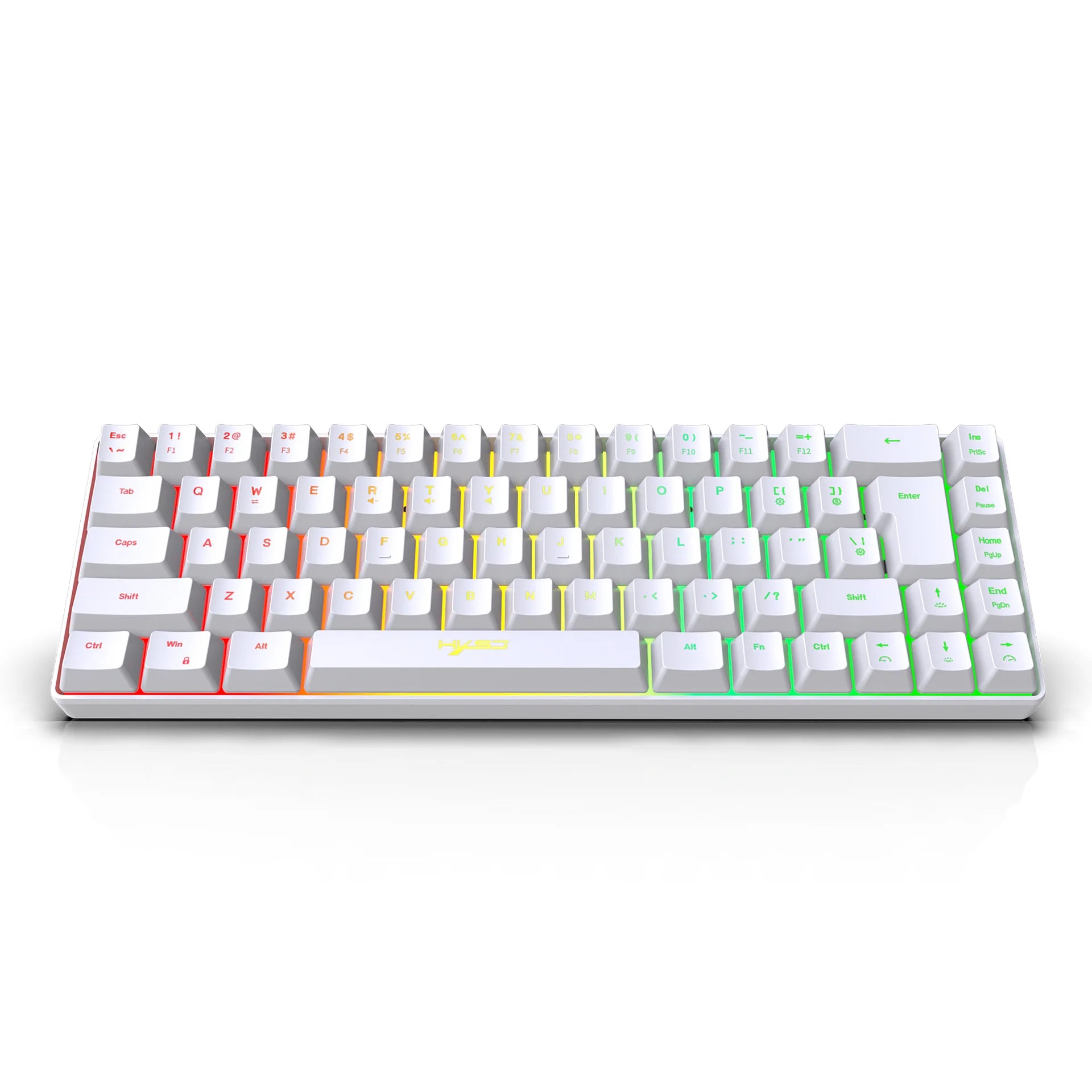 60% Compact Wired Keyboard 68 Keys RGB Backlight Small Portable Office Computer Membrane Keyboard For Windows Tablet Laptop Game