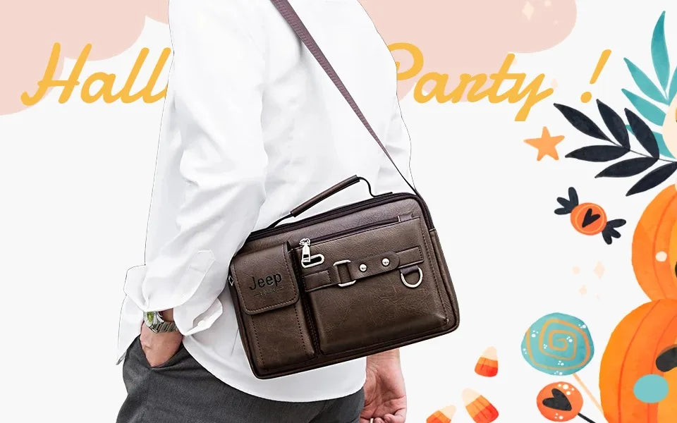 Professional Leather Business Messenger Bag