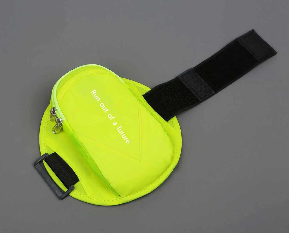 Outdoor Sports Running Fitness Mobile Phone Arm Bag Night Running Reflective Safety Wrist Bag Men and Women 6.5-Inch