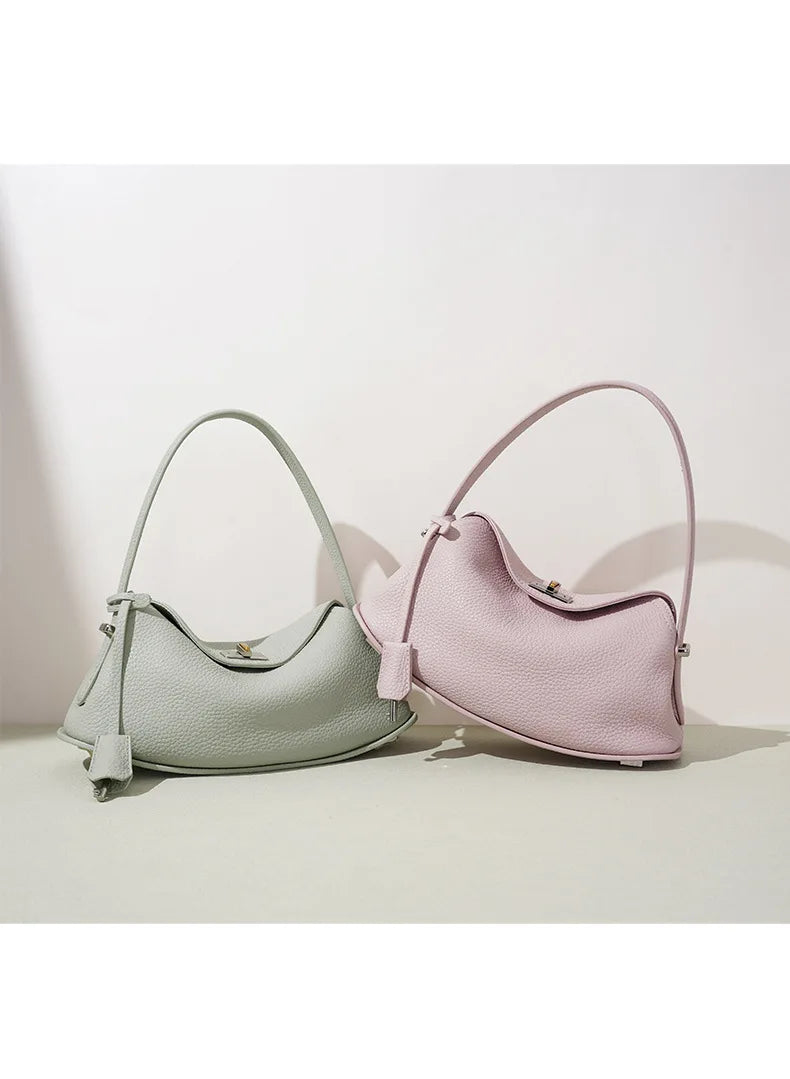 MOTINGSOME Spring Satchel Bag Luxury Designer Woman Genuine Leather Saddle Purse Shoulder Handbag 2026 New in Mini Tote
