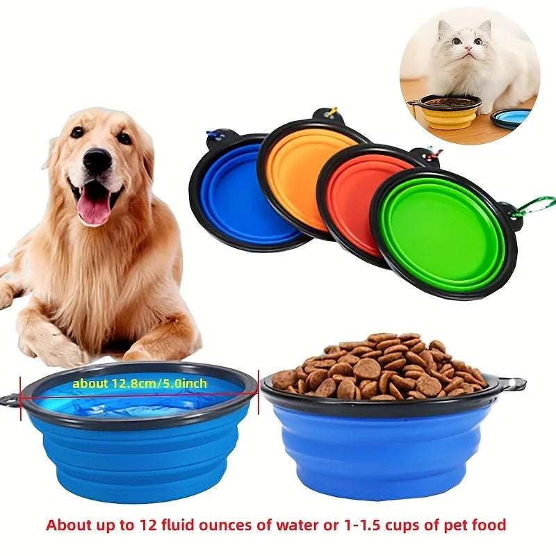 Portable Collapsible Pet Bowl | Travel Food & Water Dish