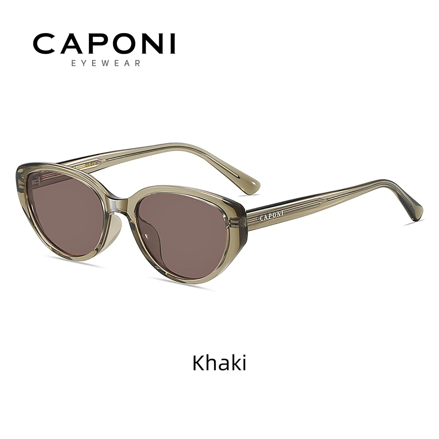 CAPONI Cat Eye Polarized Sunglasses for Women