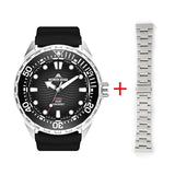 TRITON Men's Solar Dive Watch with Ceramic Bezel
