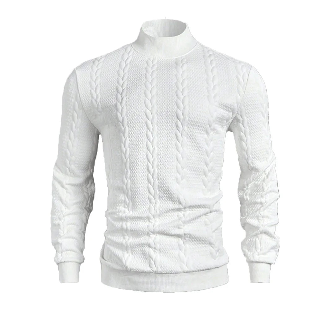 Men's Turtleneck Knit Sweater