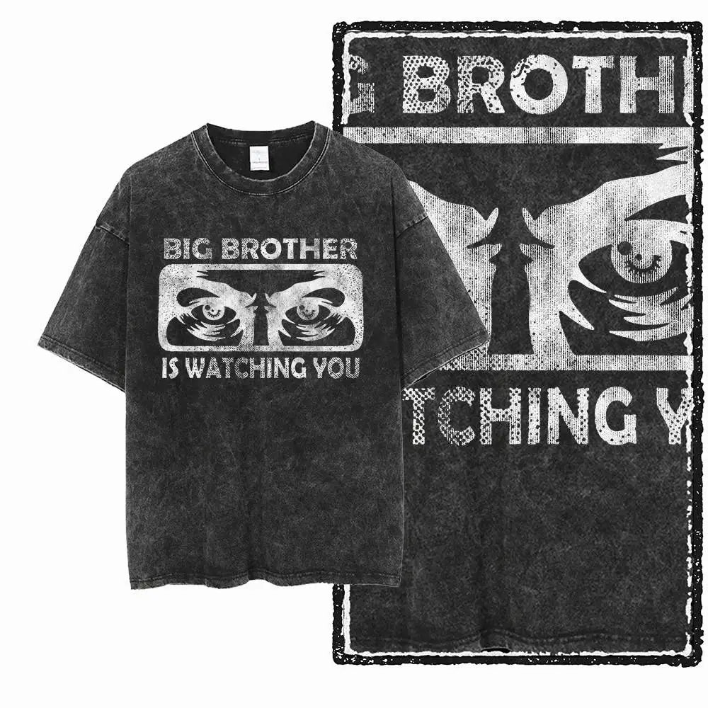 1984 Graphic Cotton Tee | Vintage Streetwear Men's T-Shirt