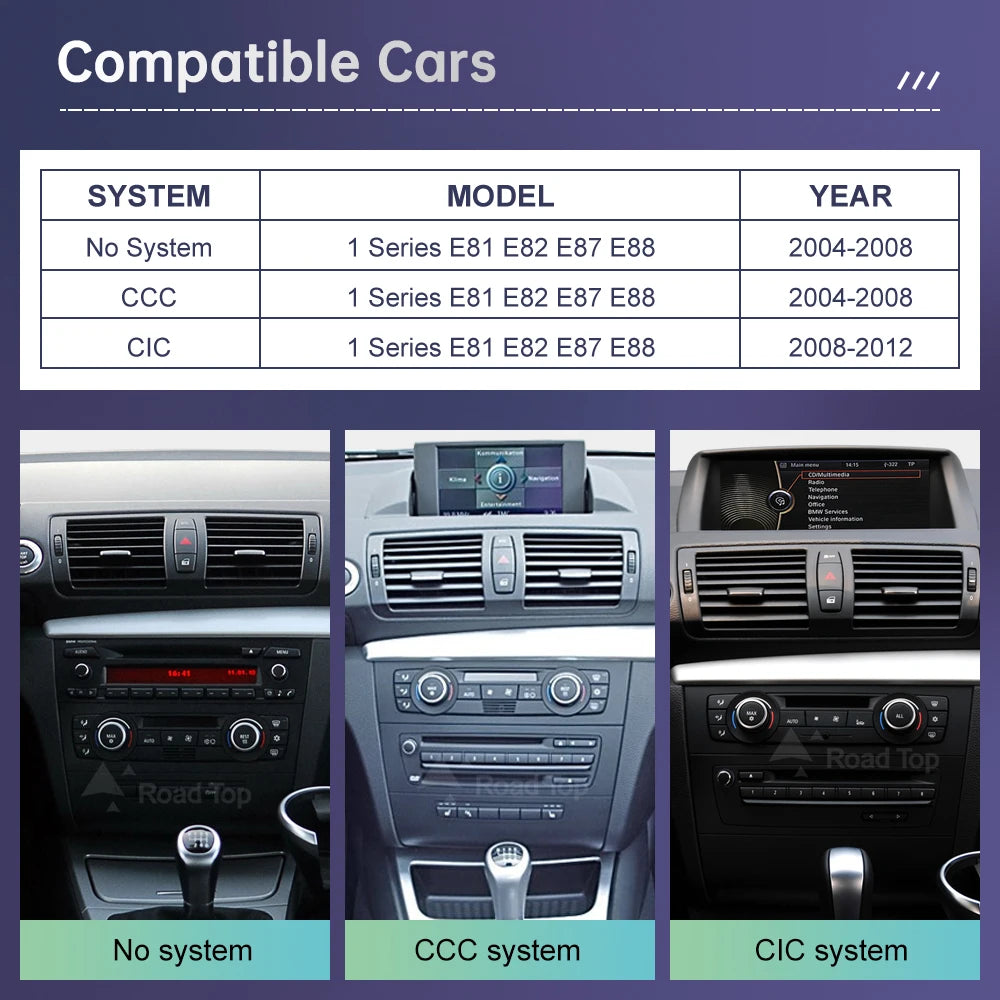 BMW 1 Series Wireless CarPlay & Android Auto Display