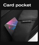 Bange Men Fashion Backpack 15.6 inch Multifunctional Waterproof Backpack Daily Travel Bag Casual School Rucksack with Buckle