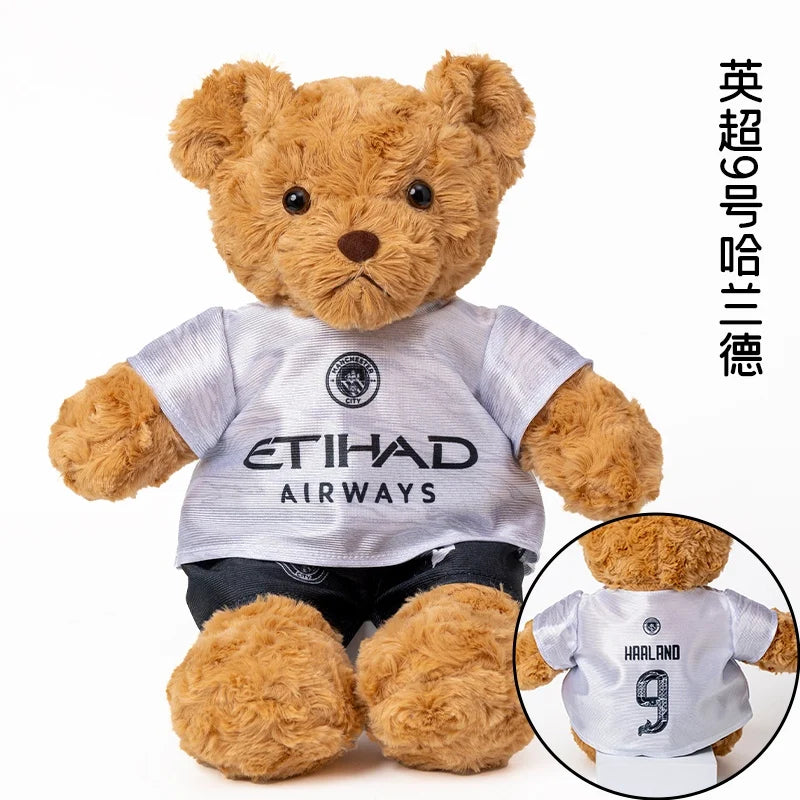Football Star Plush Teddy Bear Doll | Kids & Fans Gift