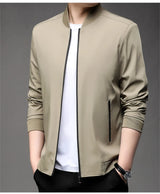 Men’s Classic Baseball Collar Casual Jacket