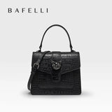 Bafelli Genuine Leather Structured Shoulder Bag