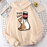 Cartoon Cat "Salary Increase" Hoodie