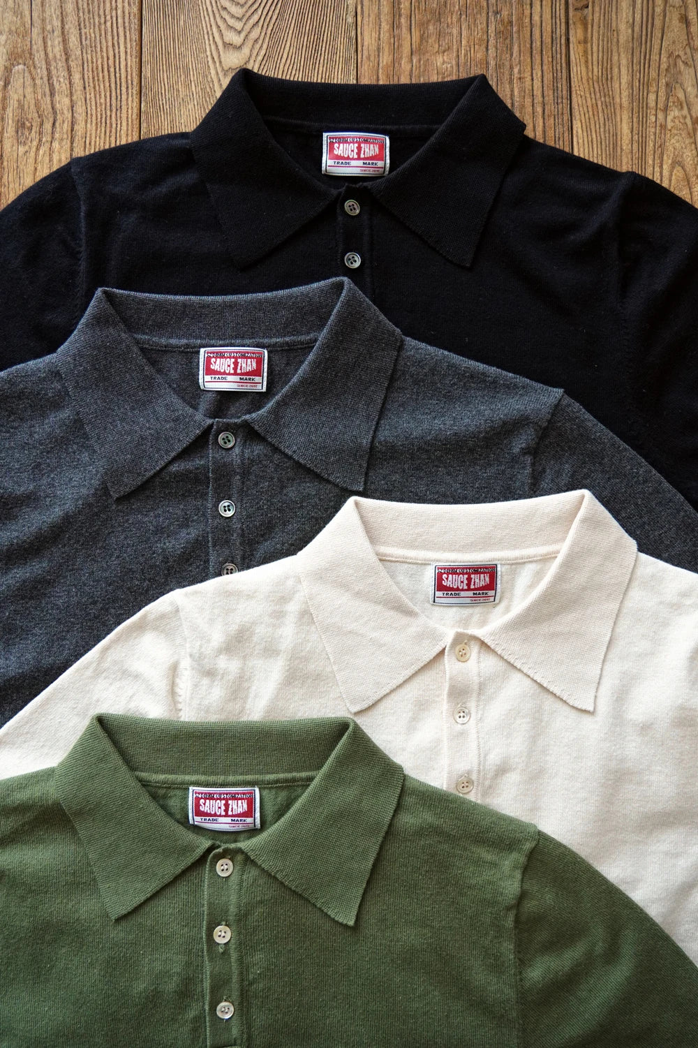 SauceZhan Knit Polo Shirt – Men's Cotton Summer Tee