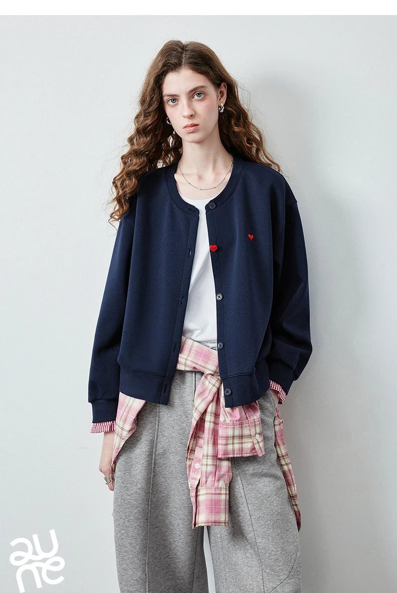 Women's Plaid Patchwork Cotton-Blend Jacket