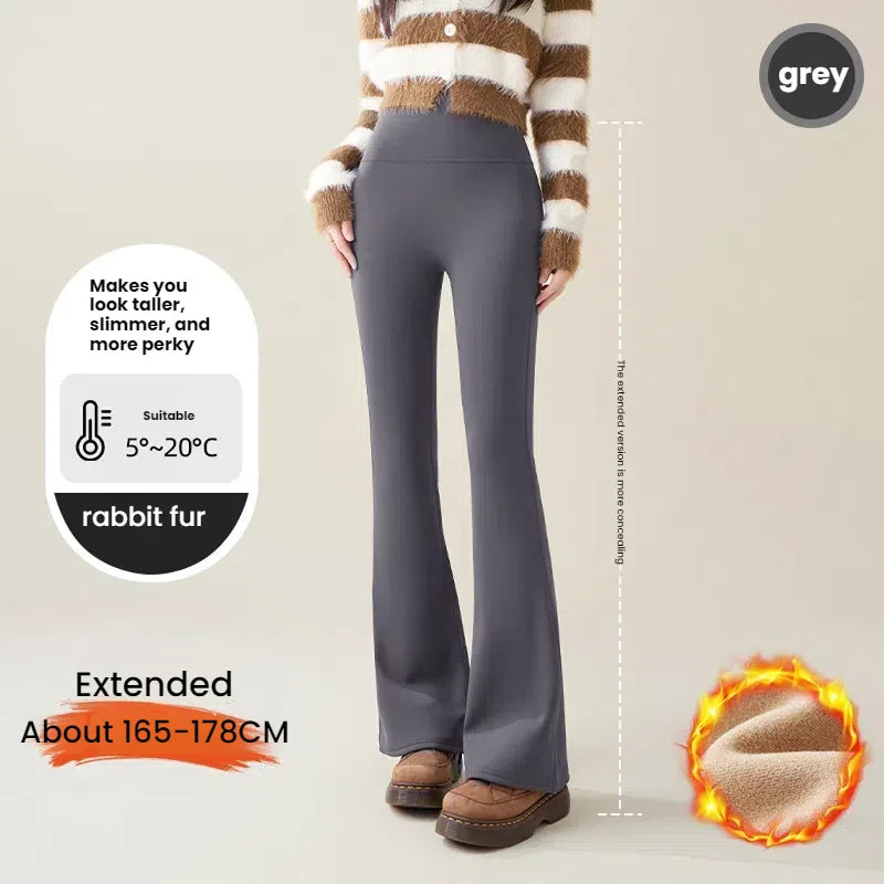 Women's Fleece-Lined High Waist Flare Leggings