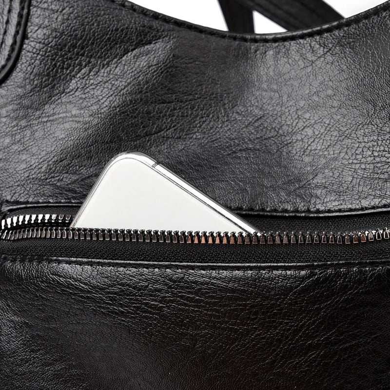 Elegant PU Leather Daily Handbag | American-Crafted Versatile Crossbody