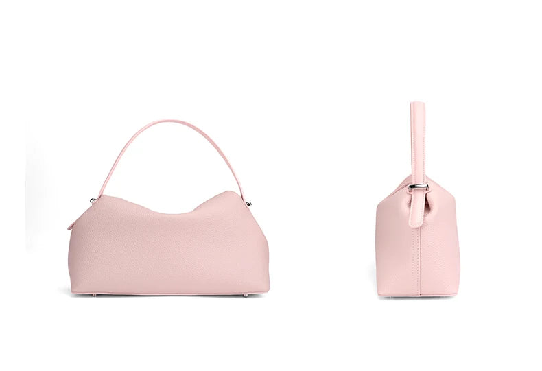 Women's genuine leather handbag fashionable retro designer luxury bag high-quality cowhide large capacity casual shopping bag