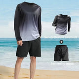 Men’s Quick-Dry Long-Sleeve Swim Set
