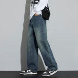 Men's Fleece-Lined Wide-Leg Jeans – Winter Warmth