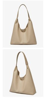 FOXER Minimalism Split Leather Women Shoulder Underarm Bag 2026 New Solid Casual Hobo Bag Female Daliy Tote Bag Purse