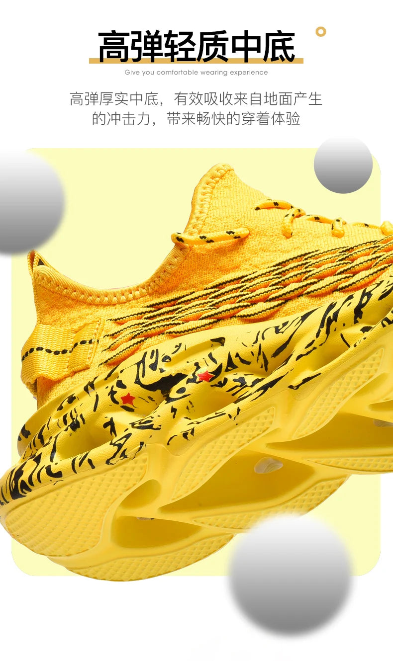 Men's Breathable Mesh Lace-Up Sneakers