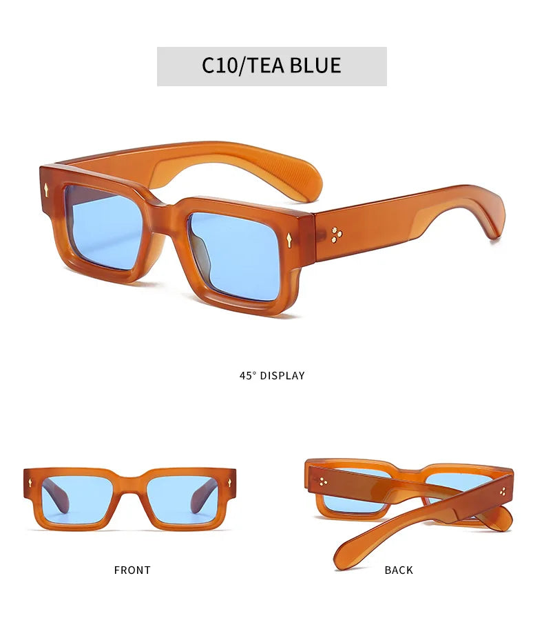 Retro Square Sunglasses – UV400 Luxury Shades