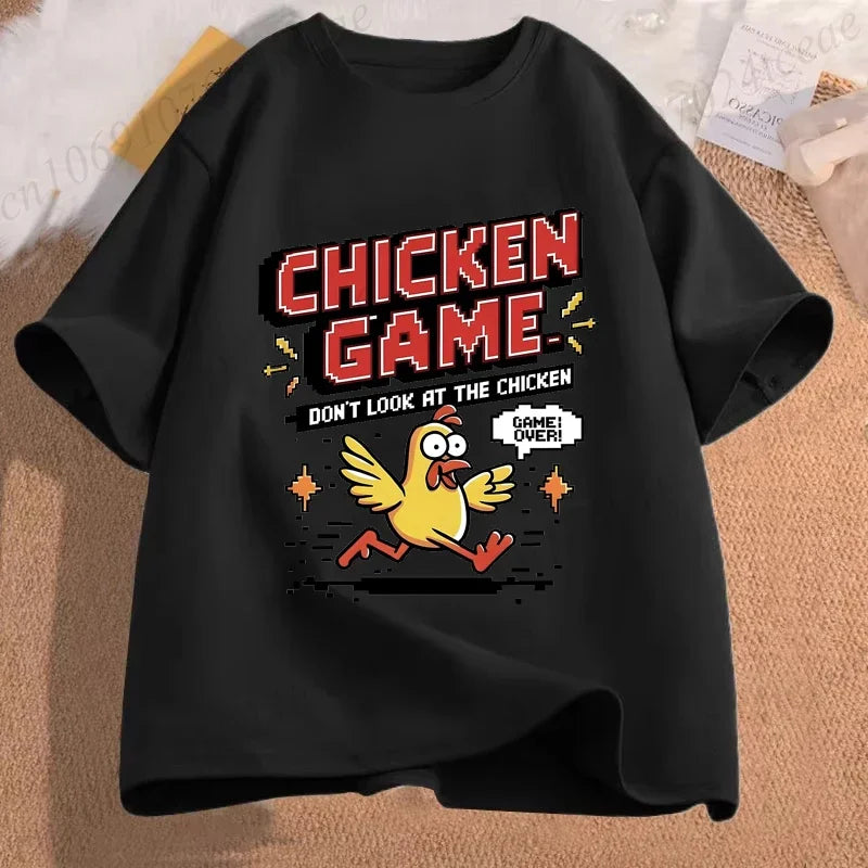 Chicken Game Graphic Tee – Funny Unisex T-Shirt