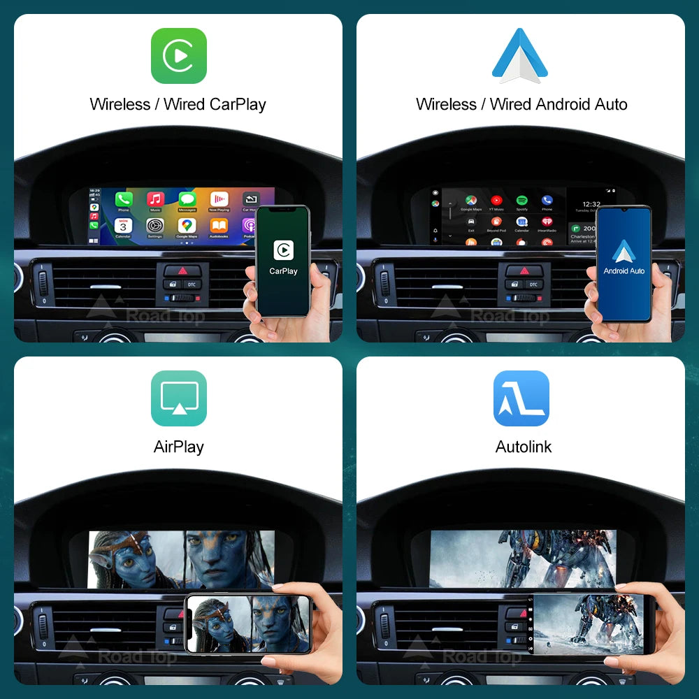 8.8'' Wireless CarPlay & Android Auto for BMW 3/5 Series – CCC & CIC Multimedia Screen