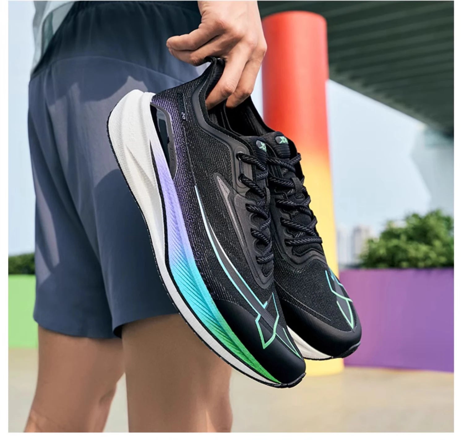 Xtep 2000KM 2.0 Running Shoes Men  Summer Professional TPU Shock Absorption Sneakers 876219110043(suggest half size down)