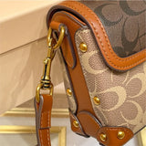 Carriage Emblem Crossbody Box Bag