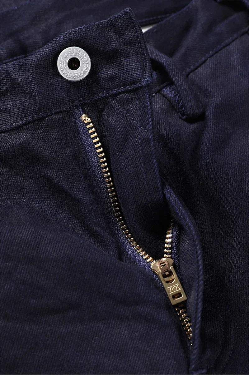 Red Tornado Officer Trousers – 14oz Indigo Selvedge Denim