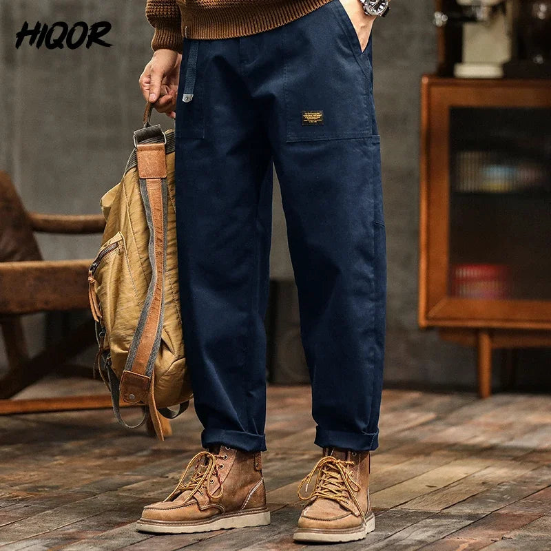 HIQOR Men's Relaxed Cargo Pants – Vintage Safari Style